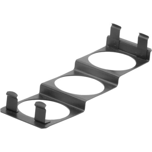 Universal 52mm 3 Hole Single DIN Radio Slot Pod Triple Gauge Meter Panel Mount black