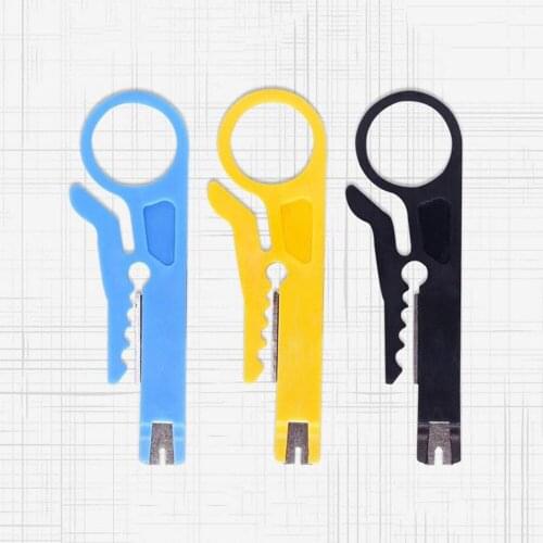 1pc Portable Mini Crimper Pliers Cable Stripping Wire Cutter Tools Wire Stripper Knife Cut Line Pocket Multitool Crimping Tools