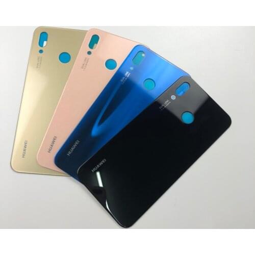 10pcs/lot Battery Door Back Glass Cover Housing Case For Huawei P20 Lite Battery Cover P20lite Rear Glass Panel Adhesive