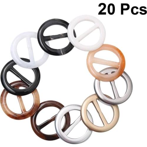 20pcs Scarves Fashion Party Tee Shirt Clip Ring Round T Shirt Clip Ring for Halloween
