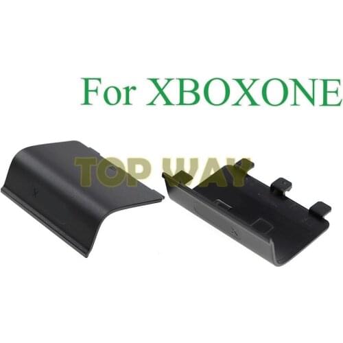 200PCS For XBOXONE Gamepad With Logo New Replacement Black Battery Cover Cap Door Back Shell For XBOX ONE Controller