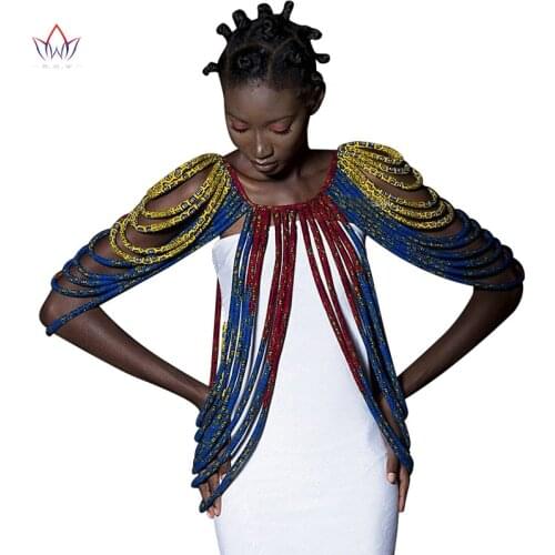 2020 African Ankara Handmade Strap Necklaces Fashion Accessories Jewelry Gift Afircan Fabric Print Necklace Shawl SP002