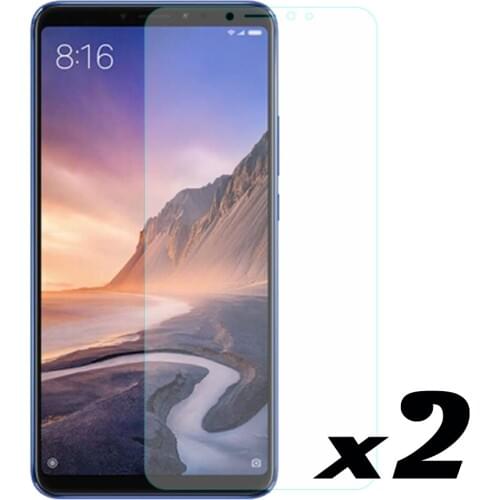 2 x 9H HD Tempered Glass Screen Protector Explosion-proof Protective Scratch Resistant Bubble Free Films For Xiaomi Mi Max 3