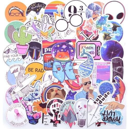 50PCS B Very Beautiful Vsco Stickers Pack Girl for on the Laptop Phone Luggage Suitcase Travel Guitar Fridge Waterproof Sticker