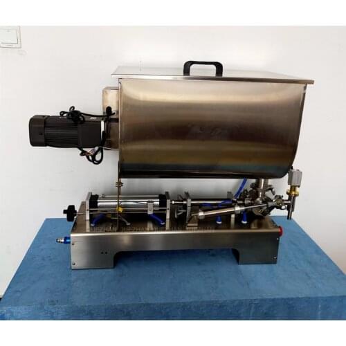 80L Chili Sauce Filling Machine Sauce Quantitative Filling Machine Pneumatic Slurry Mixing Filling Machine 110V 220