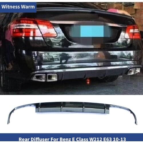 Car-Styling Carbon Fiber/FRP Rear Diffuser Lip for Benz E-class W212 E350 E550 E300 E63 AMG Bumper AMG style 2010 - 2013