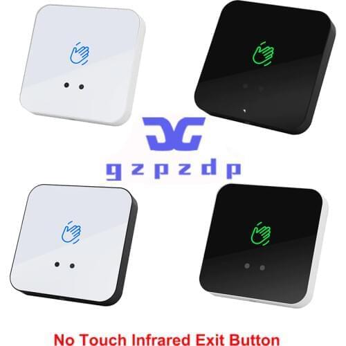 20201 New Time Delay Adjustable 12V 24V Door Access Control Contactless Infrared Release Switch No Touch Exit Button