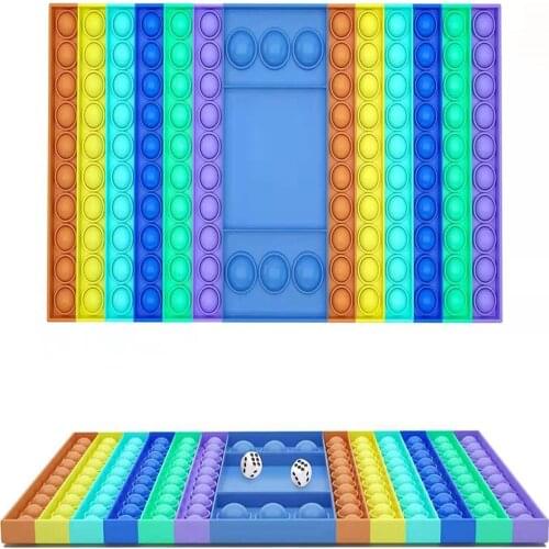 Z50 32CM Pop Fidget Reliver Stress Toys Square Antistress Toy Bubble Figet Sensory Squishy Jouet Pour Autiste For Adult Kids