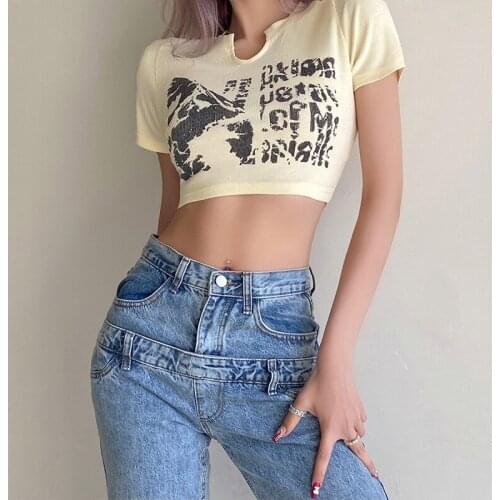 GEEKLIGHTING Women's Cropped T-shirts