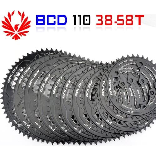 GOLDIX 110/5 BCD 110BCD Road Bike Narrow Width Chainring 38T-58T Bike Chainring Forshimano sram Bicycle crank accessories