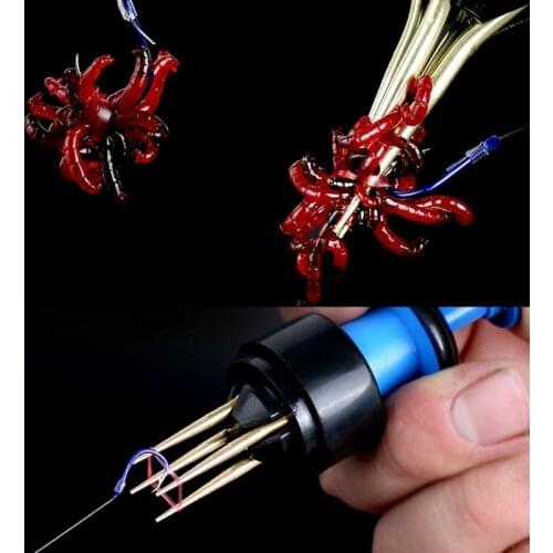 JIGEECARP 1xPellet Bait Bander Tool+Micro Bait Band Match Coarse Fishing Carp Terminal Tackle Set Maggots Clip Bait Loading Tool