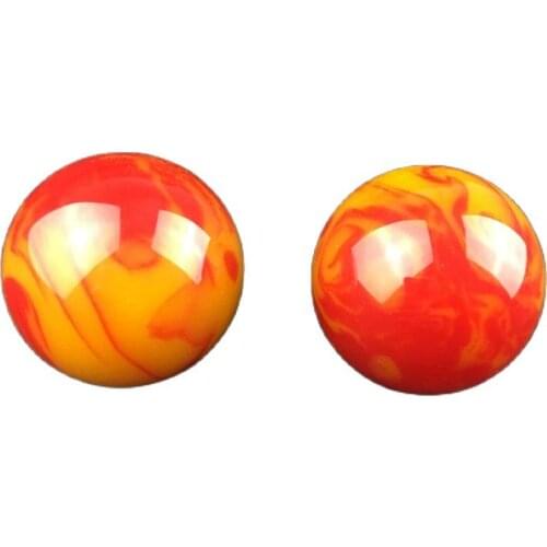 China Hand Carved Golden Silk Jade Colorful Jade Massage Handball