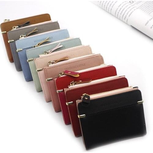Women Wallet Short Women Coin Purse Fashion Wallets For Woman Card Holder Small Ladies Wallet Female Hasp Mini Clutch For Girl