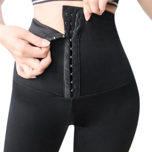 High Waist Breasted Leggings Women Pants Fitness Seamless Sexy Elasticity Hip lift Abdomen Lady Clothing Workout Legging Tights