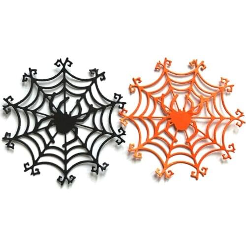 Halloween Spider Web Metal Cutting Dies Stencil DIY Scrapbooking Album Paper Card Template Mold Embossing Decoration Au18 21