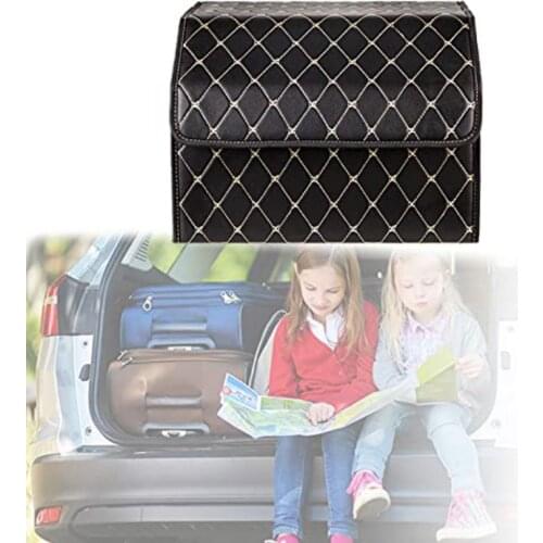Multipurpose Collapsible Car Trunk Storage Organizer With Lid Portable Car Storage Bag Auto Trunk Organizer Box Stowing Tidying