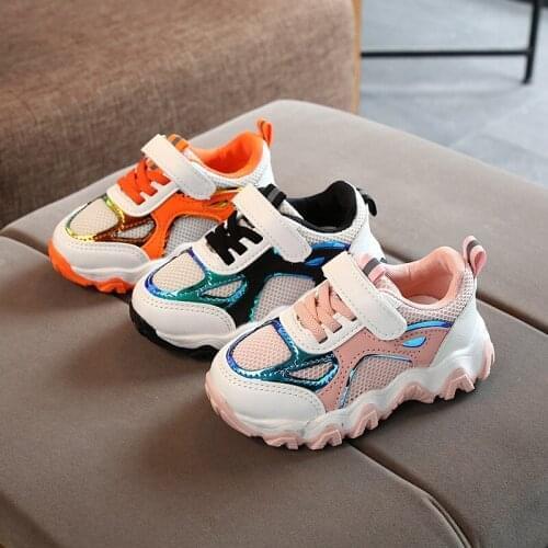 2021 Spring and Autumn New Fashion Boy Sneakers Korean Style All-match Velcro Children Fashion Kids Shoes Korean Shoes Sneakers