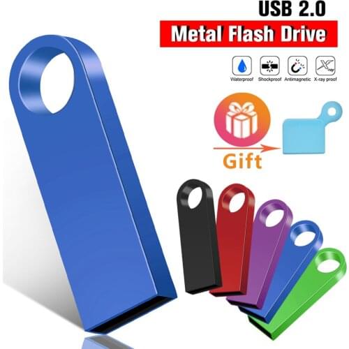 NEW Mini Usb Flash Drive 2.0 128GB 64GB 32GB 16GB 8GB 4GB Pen Drive Pendrive Metal U Disk Memoria Cel Usb Stick Gift Custom Logo