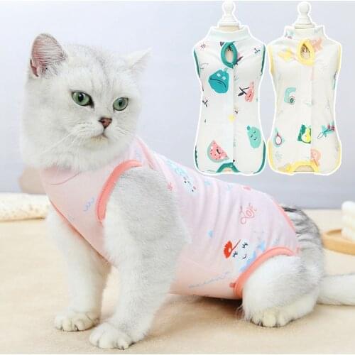 Cats Recovery Suit Pet Surgery Rehabilitation Clothes Kitten Sterilization Suit Recovery Protection Suit Small Cats Weaning Suit