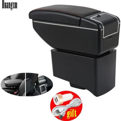 Armrest Box For VW Volkswagen Polo 2011-2020 Armrest Box Armrest In Car Storage Box For Polo PU Leather