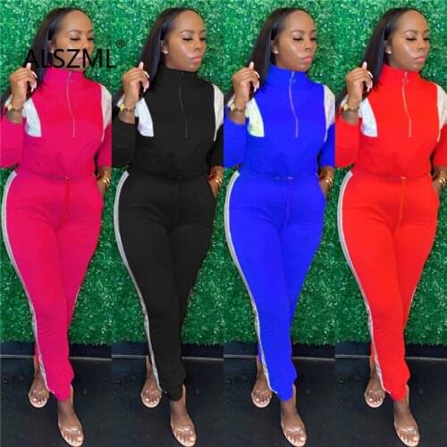 Casual Sporty Women Set Long Sleeve 2 Pieces Clothes Suit Female Tops And Long Pant Tracksuit Outfits