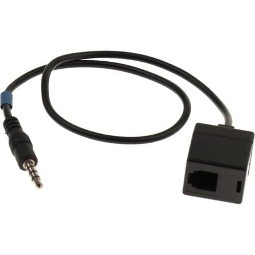 RJ9 4P4C Female to 3.5mm Male Cell Phone to Office Phone Adapter Cable (40cm)