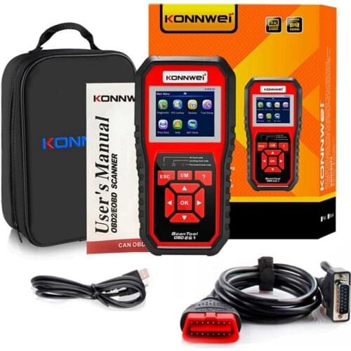 KONNWEI KW850 OBD2 Code Reader For All Car After 1996 Auto Diagnostic Scanner Full OBDII Functions Scanner Battery Test