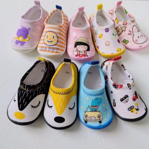 Cute Cartoon Baby Boy Girl Shoes Spring Autumn Home Indoor Infant Shoes for Kids Stretch Fabric Soft Sole Children Toddler Shoes