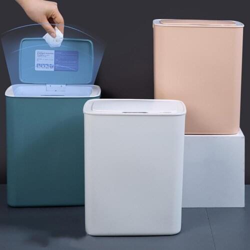 14L Smart Induction Trash Can Large Automatic Trash Bin Home intelligent Electric garbage For Kitchen Bathroom