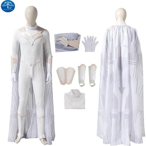 Vision Wanda Maximoff Battle Outfit Halloween Bodysuit Vision Costume Superheroine Halloween Witch Cosplay Costumes Sets