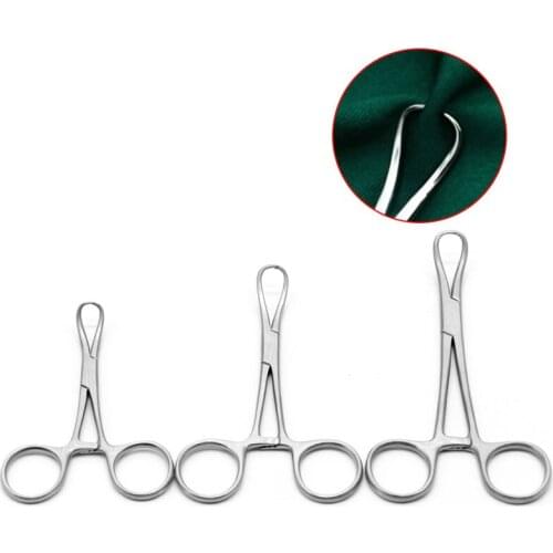 High quality stainless steel towel pliers fixed cloth towel pliers gauze pliers sponge pliers surgical plastic instruments tools