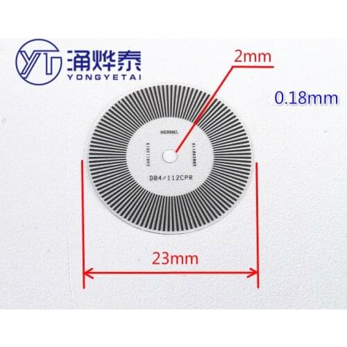 YYT 112 grid speed code disk photoelectric encoder plastic code disk smart car motor motor code plate