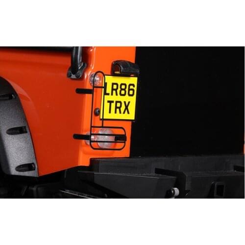 Alloy rear taillight lamp shield decorative board license plate lamp plastic oil tank for 1/10 rc crawler car Traxxas TRX-4