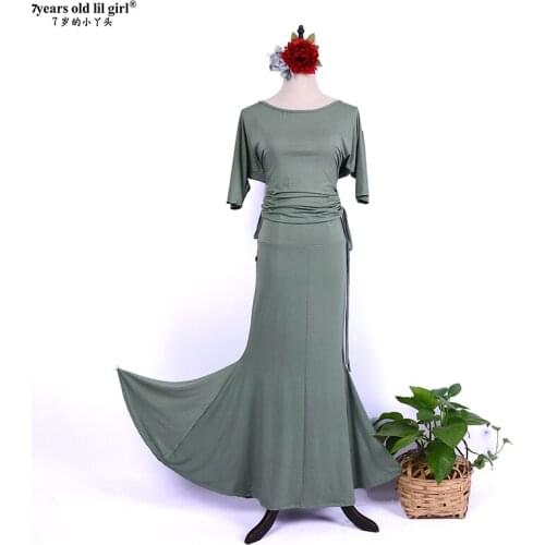 New Sexy Modal Rayon Cotton Short Sleeves+2pcs Practice Suit For Women Belly Dance Set Top+SkirtDJJ04