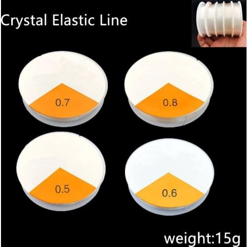 1 Roll Transparent Stretch Elastic Crystal Line Beading Rope String Cord/String/Thread DIY Handmade Jewelry Findings