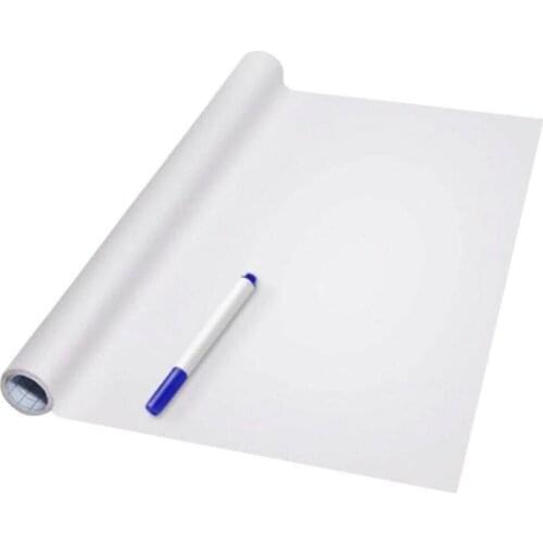 45x200cm PVC Waterproof Blackboard Sticker Movable Kid Graffiti Writing Board Chalk for Teaching 1pc