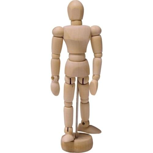 1Pc Artist Movable Limbs Male Wooden Figure Model Mannequin Art Class Sketching