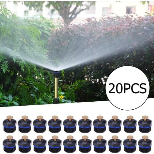 20pcs Plastic Watering Irrigation Automatic Water Atomizing Nozzles Tool Garden Lawn Mist Spray Head Refraction Emitter Dripper