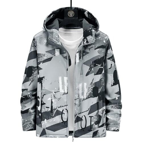 2021 New Spring Autumn Winter Men Outdoor Jackets Camouflage Hooded Army Tactical Coats Waterproof Windproof Windbreakers