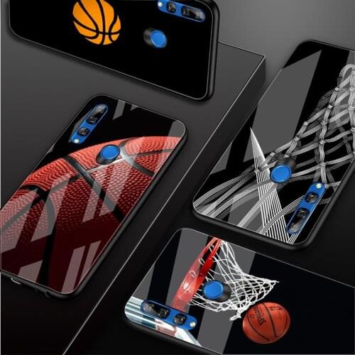 I love basketball Tempered Glass Phone Case For Huawei honor 8X 9 10i 20i 20Lite 20Pro 30 Pro Cover Shell