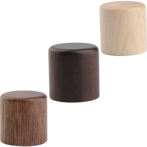 Dopro 2pcs Wood Knobs Tele Style Dome Knobs Wood Control Knobs Guitar Bass Wood Barrel Knobs Maple/Rose/Walnut Wood