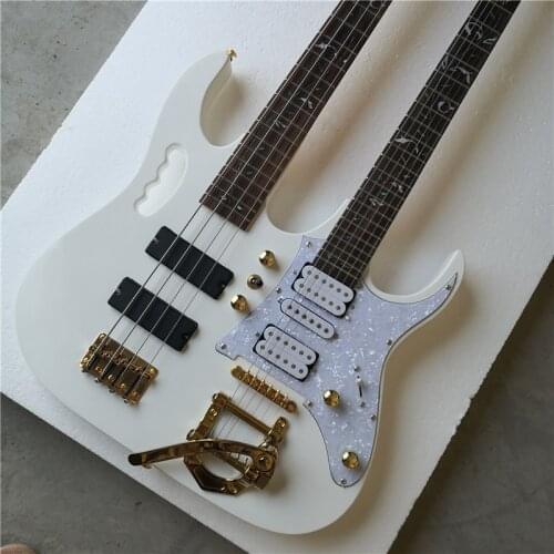 Double head guitar, bass guitar at the same time, playing the guitar will have a different feeling, can be customized