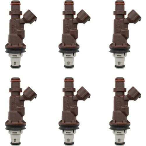 6Pcs Fuel Injectors Fuel Spray Nozzle 23250-62040 23209-62040 for Toyota Tacoma Tundra 4Runner 3.4L V6