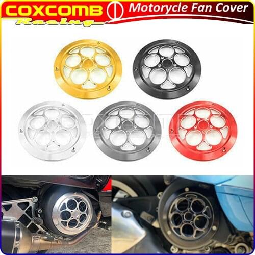 5 Color Motorcycle CNC Aluminum Engine Cover Fan Protector Radiator Guard Cap For Vespa Sprint Primavera 150 S150 2013-2020