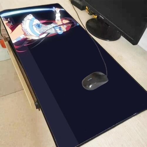 MRGBEST Stocking Anime Girl RGB Soft Large Gaming Mouse Pad Glowing Led Extended Mousepad Non-Slip Computer Keyboard Pad Mat