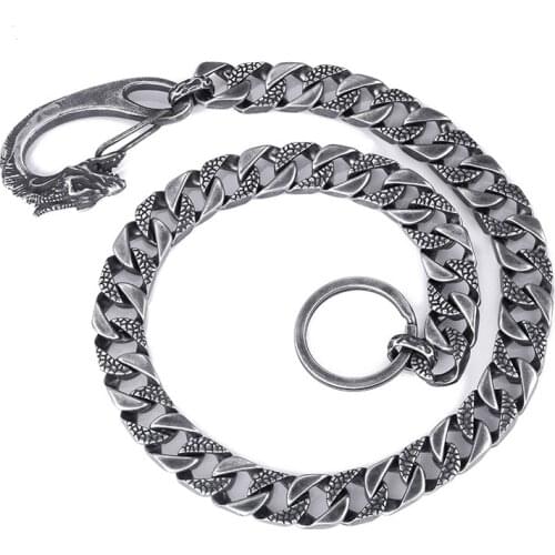 New Titanium steel mens waist chain simple retro tide mens accessories
