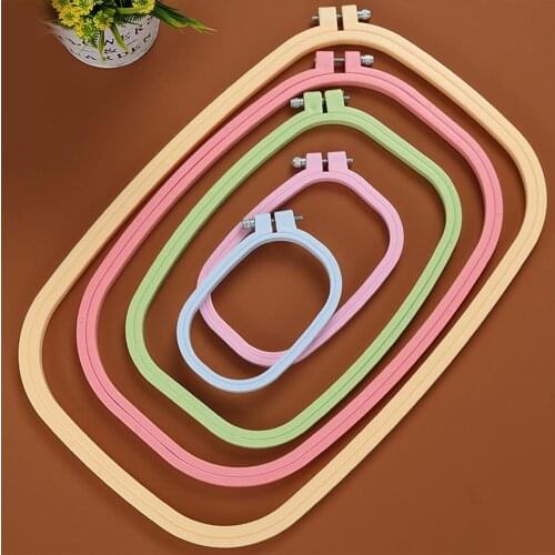 Embroidery Hoops Embroidered Stretch Tool Random Color Hand Sewing Accessories Embroidered Hoop Circles Embroidery Frame Ring