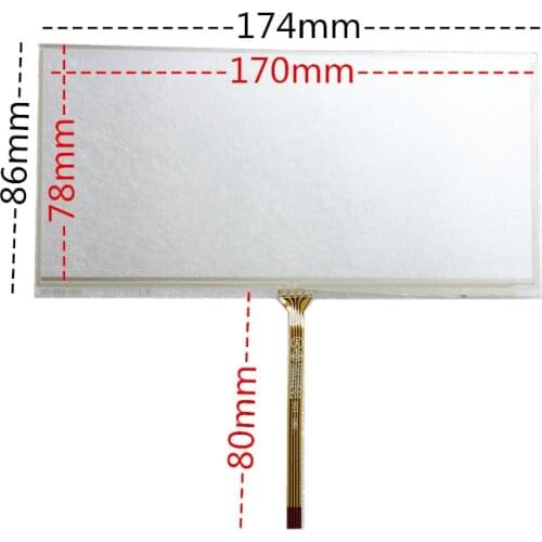 Original new 7'' inch resistive touch screen car navigation DVD car navigation handwriting 174 * 86