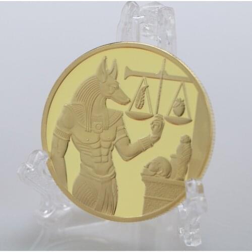 Ancient Egyptian Pharaoh Commemorative Coin Grim Reaper Anubis Commemorative Coin Gold Coin COPY