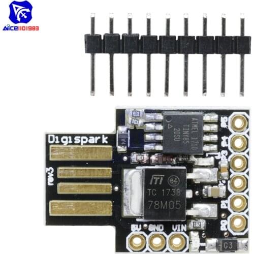 Diymore ATTINY85 Digispark Kickstarter Development Board I2C SPI Attiny85 Module I2C SPI Micro USB for Arduino